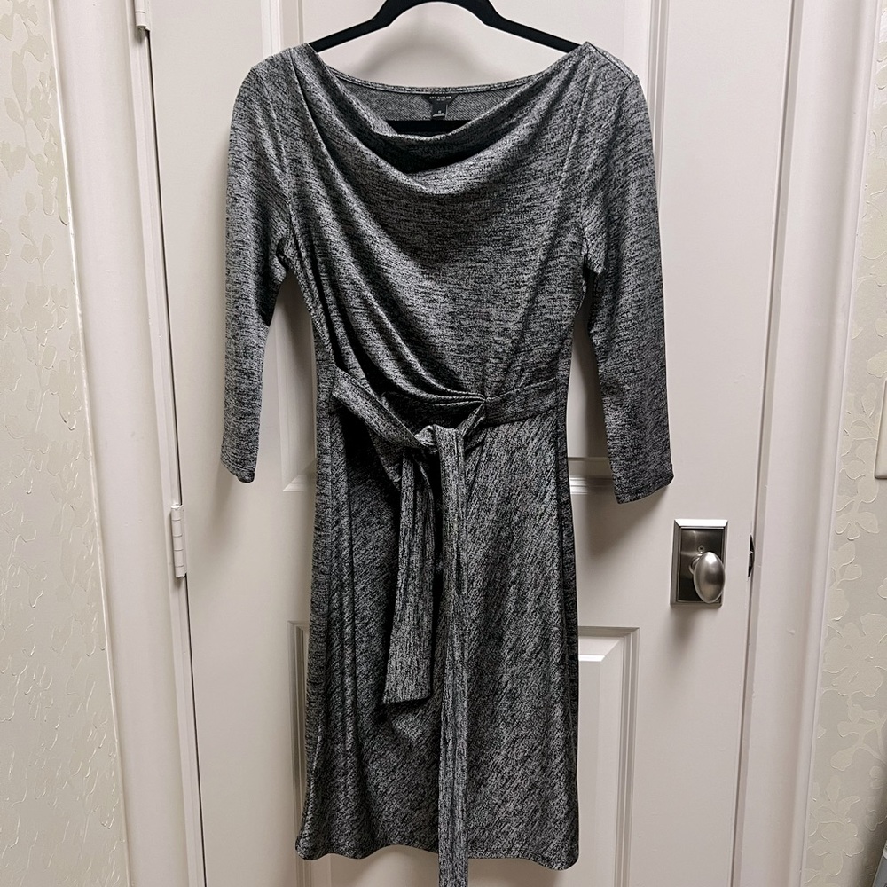 Ann Taylor 3/4 Sleeve Black/Silver dress size S.